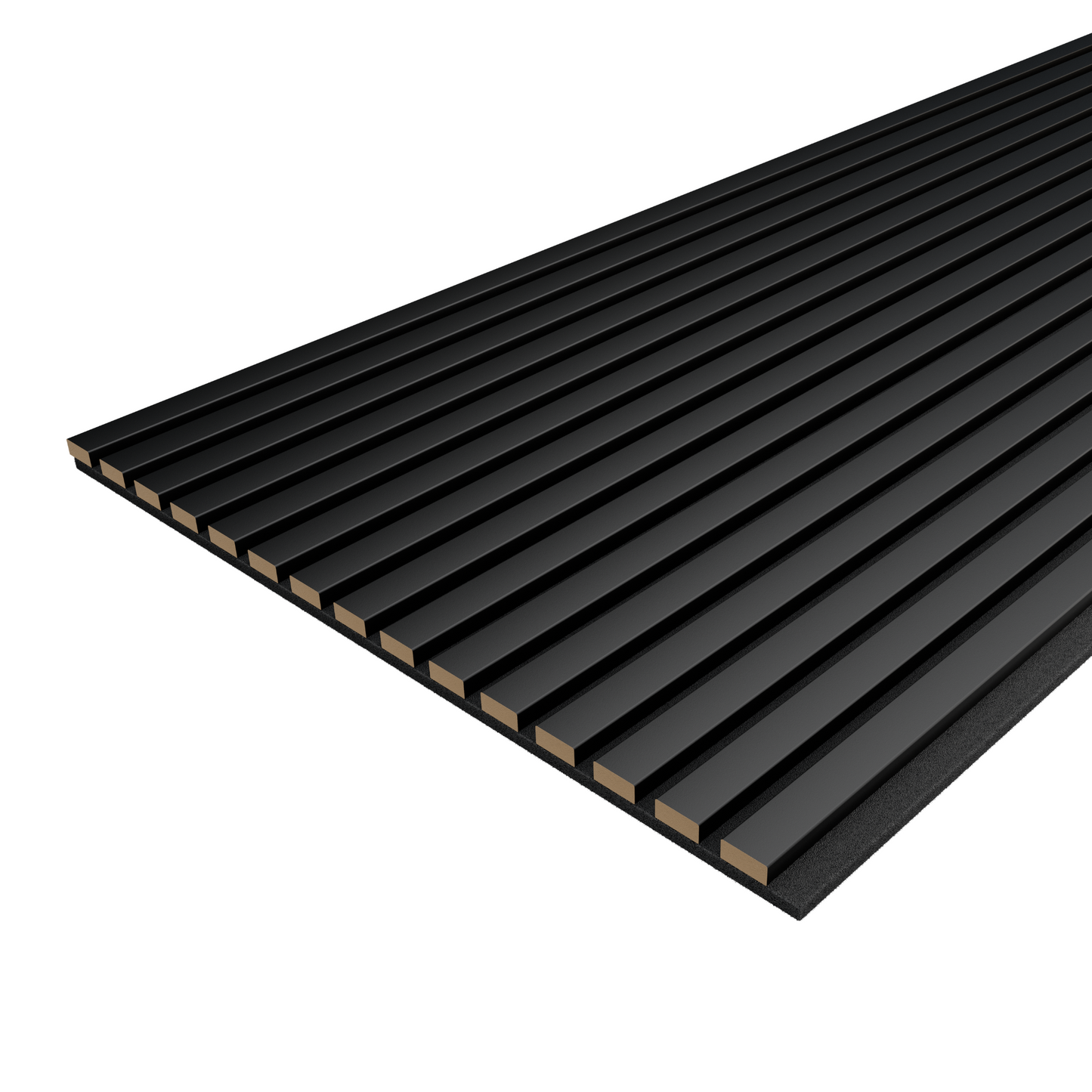 MURONOVA | Black Pure XL | Acoustic Wood Wall Panels | Soundproof Slat Wall Paneling | Decorative 3D Wall Panels | wall panels for interior wall decor | wall decor living room (108" x 23.5")