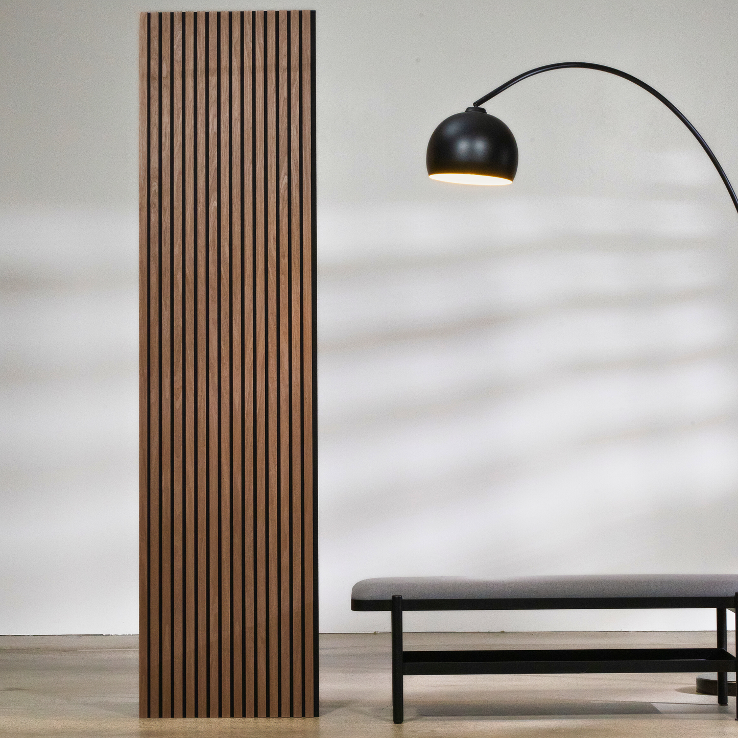 MURONOVA | Dark Walnut (Mocha) XL | Acoustic Wood Wall Panels | Soundproof Slat Wall Paneling | Decorative 3D Wall Panels | wall panels for interior wall decor | wall decor living room (108" x 23.5")