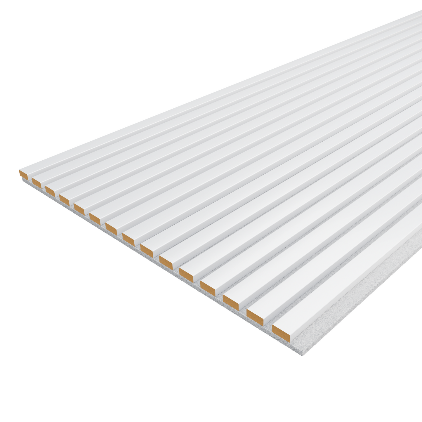MURONOVA | White | Acoustic Wood Wall Panels | Soundproof Slat Wall Paneling | Decorative 3D Wall Panels | wall panels for interior wall decor | wall decor living room (1 pack of 94.5" x 23.4)")