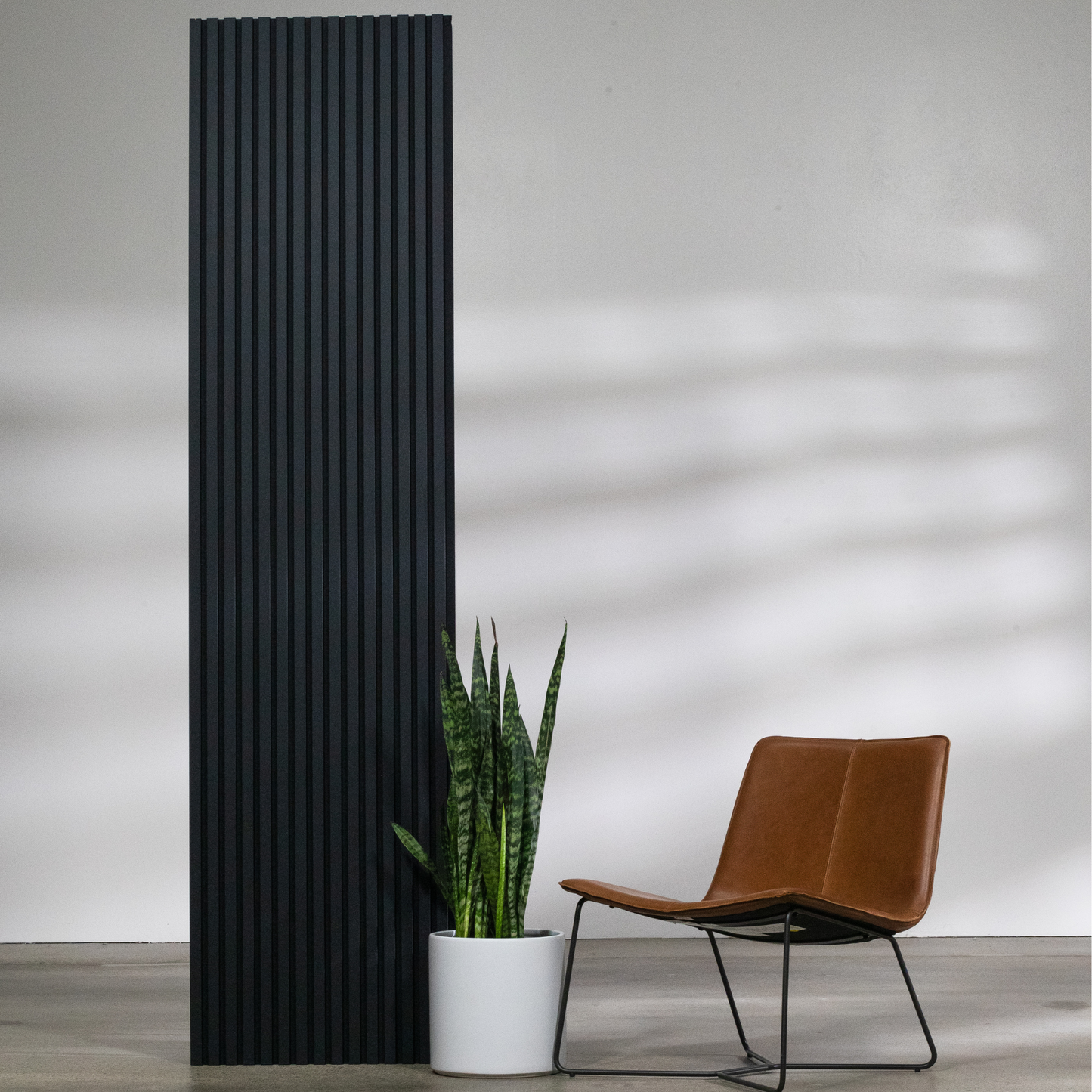 MURONOVA  | Black Pure XL | Acoustic Wood Wall Panels | Soundproof Slat Wall Paneling | Decorative 3D Wall Panels | wall panels for interior wall decor | wall decor living room (108" x 23.5")