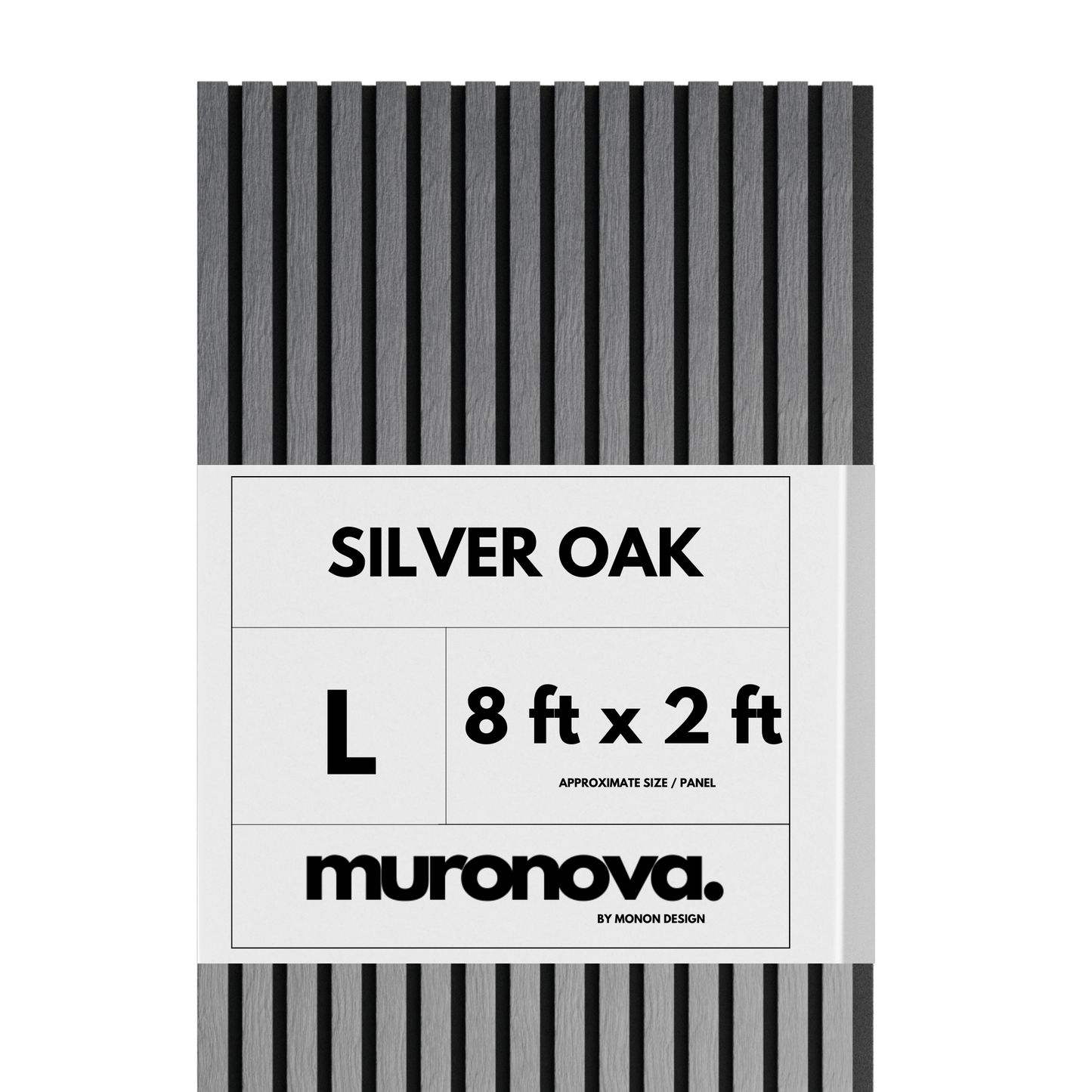 Silver Oak Luxury Slat Wall Enhancer Panel