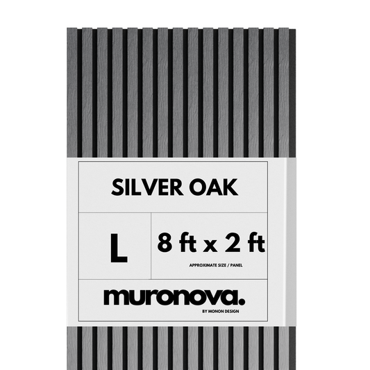 Silver Oak Luxury Slat Wall Enhancer Panel